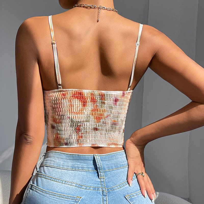 Cross-border French Retro Vest Fashion Printed Top New O1CN017sMCJg1sX0FzL9g0p 2213265065775 0 Cib