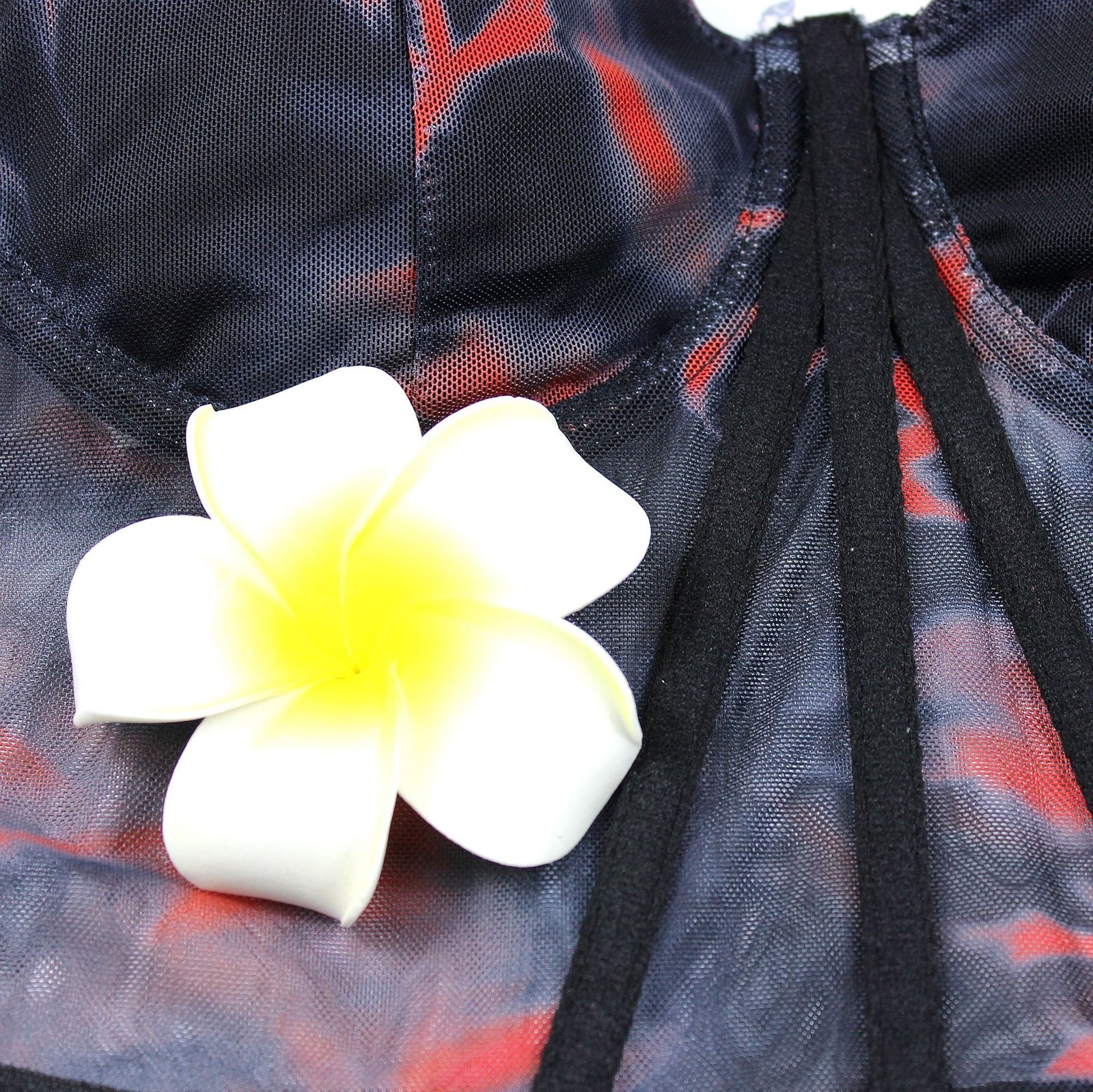 New Fashionable Women's Mesh Printed Steel Ring Fishbone Tops O1CN01LzkpRm1sX03EbqAym 2213265065775 0 Cib