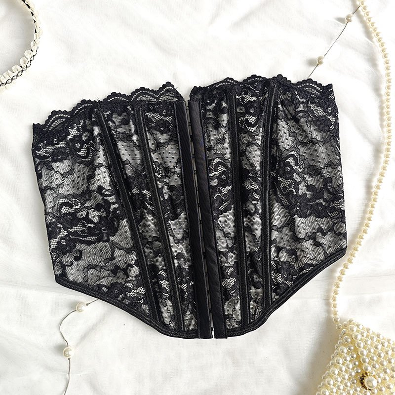 Fashion Front-breasted Lace Strapless Top for Women O1CN01Px3rTZ1sX0Hwb3rii 2213265065775 0 Cib