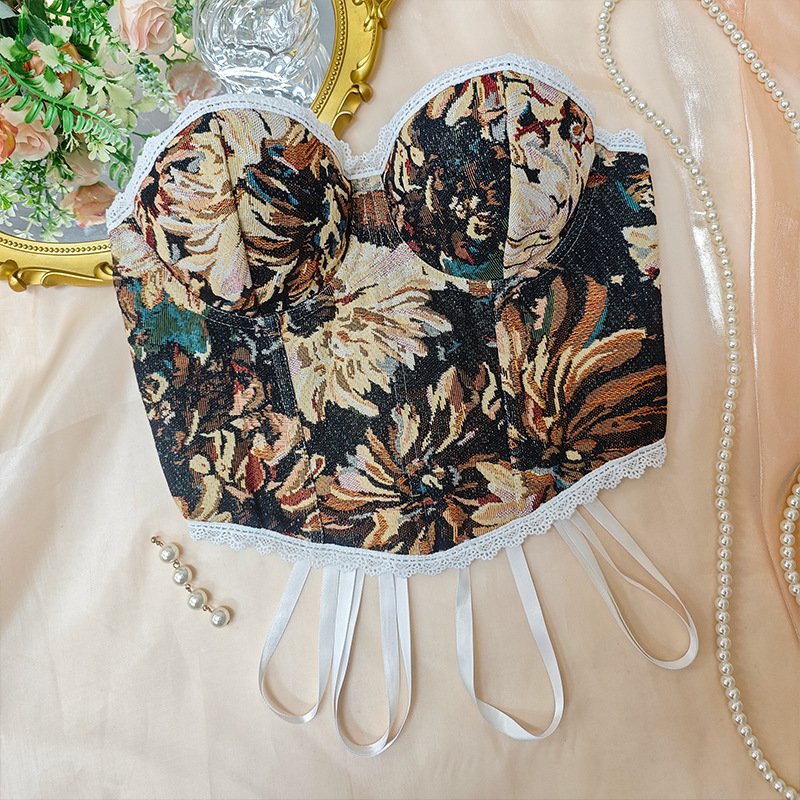 Sexy Fishbone Bra French Retro Vest Women's Clothing 1.jpg