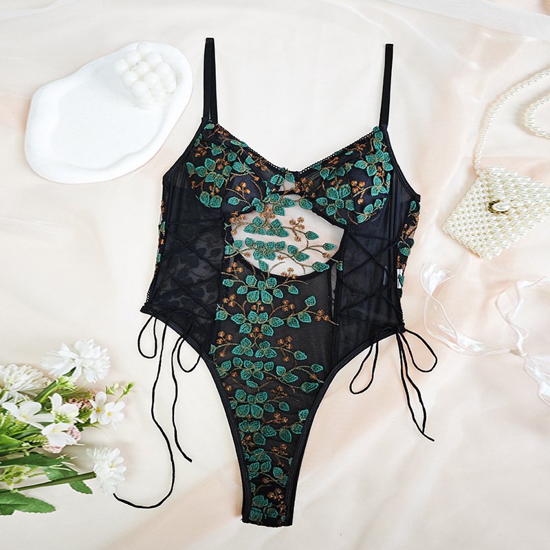 Mesh Embroidery Sexy Lace Transparent Backless Drawstring for Women O1CN01fXV11d1sX0GPcGoUt 2213265065775 0 Cib