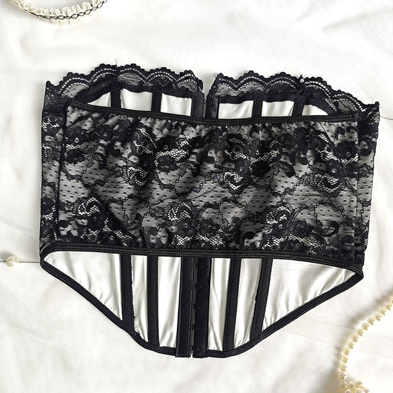 Fashion Front-breasted Lace Strapless Top for Women O1CN01nXkTYM1sX0HwNBkpO 2213265065775 0 Cib