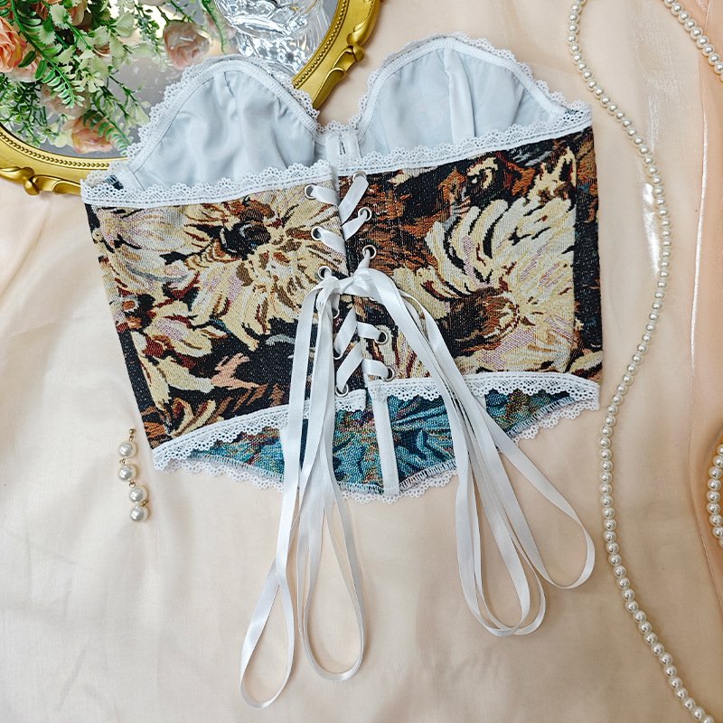 Sexy Fishbone Bra French Retro Vest Women's Clothing 2.jpg