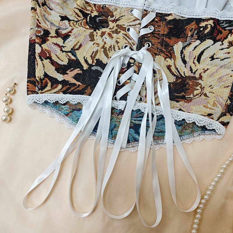 Sexy Fishbone Bra French Retro Vest Women's Clothing 4.jpg